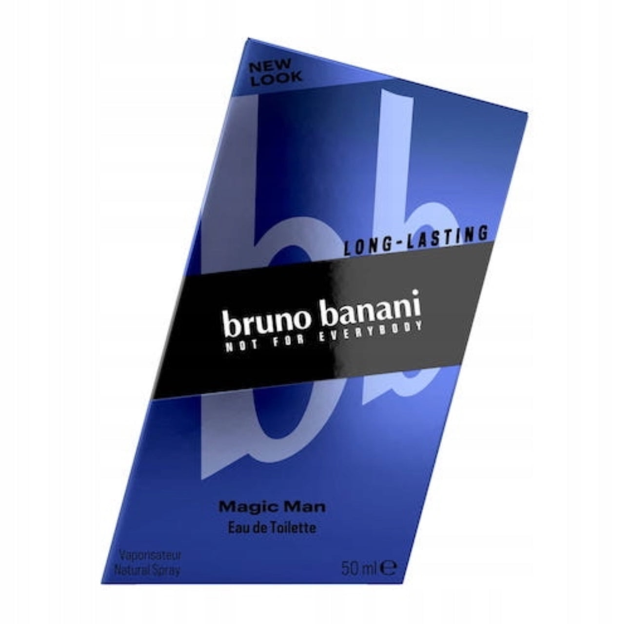 Bruno Banani Magic Man Eau de Toilette 50 ml – maskulin duft i elegant svart og blått design. Krydret og frisk parfyme med noter av kakao, patchouli og krydder. Perfekt for stilfulle menn.