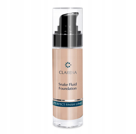 Snake Fluid Foundation Mocha 30ml – høydekkende og mattende foundation med løftende effekt. Perfekt for moden hud, gir jevn hudtone og langvarig hold. Passer til medium til mørke hudtoner.