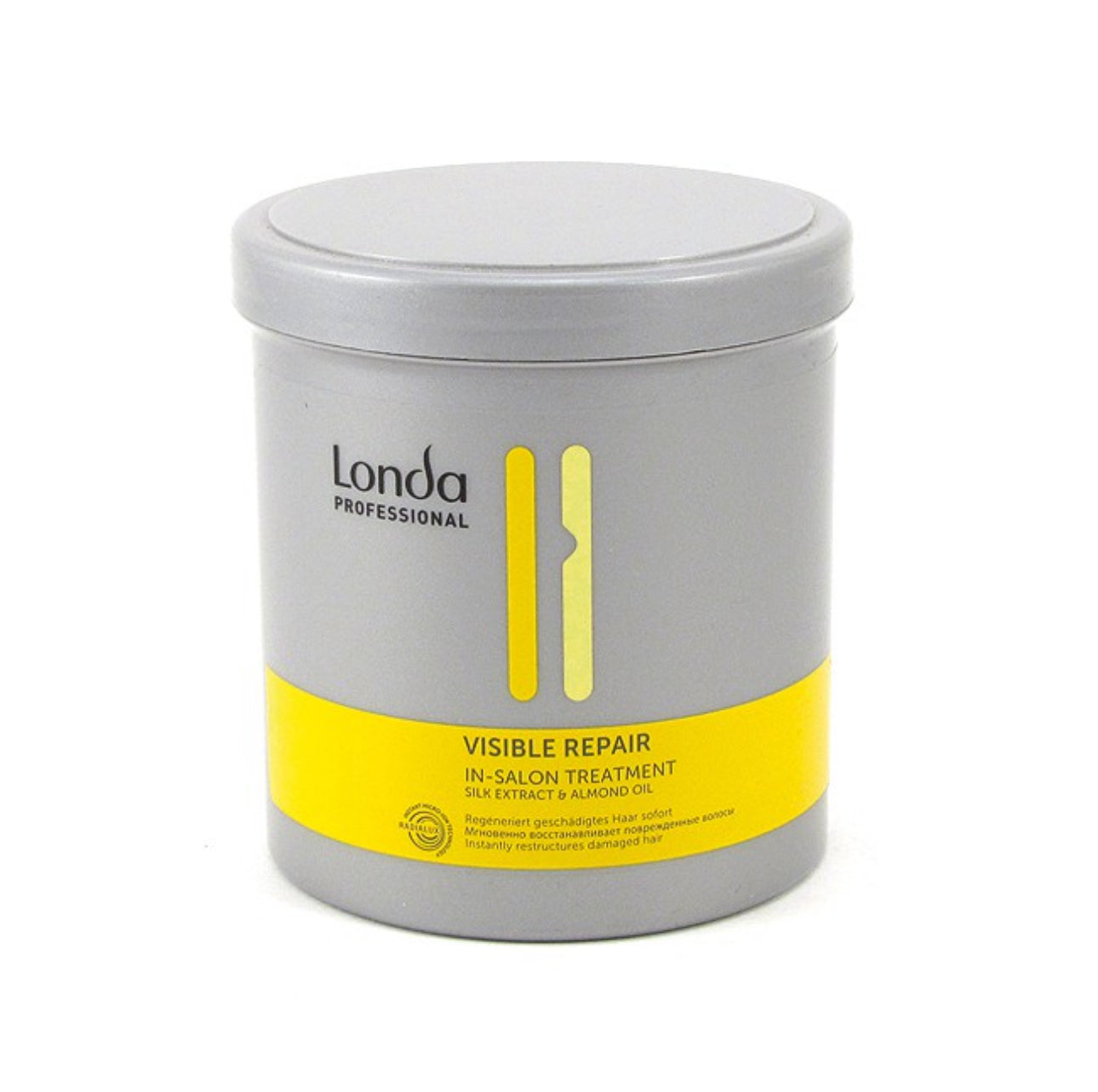 Londa Professional Visible Repair Kur 750ml – intensiv hårmaske for skadet og kjemisk behandlet hår. Beriket med silkeproteiner og mandelolje, gir dyp fuktighet, næring og gjenoppretter hårets naturlige glans. Perfekt for tørt, slitt og porøst hår. Stor salongstørrelse (750 ml) for langvarig bruk.