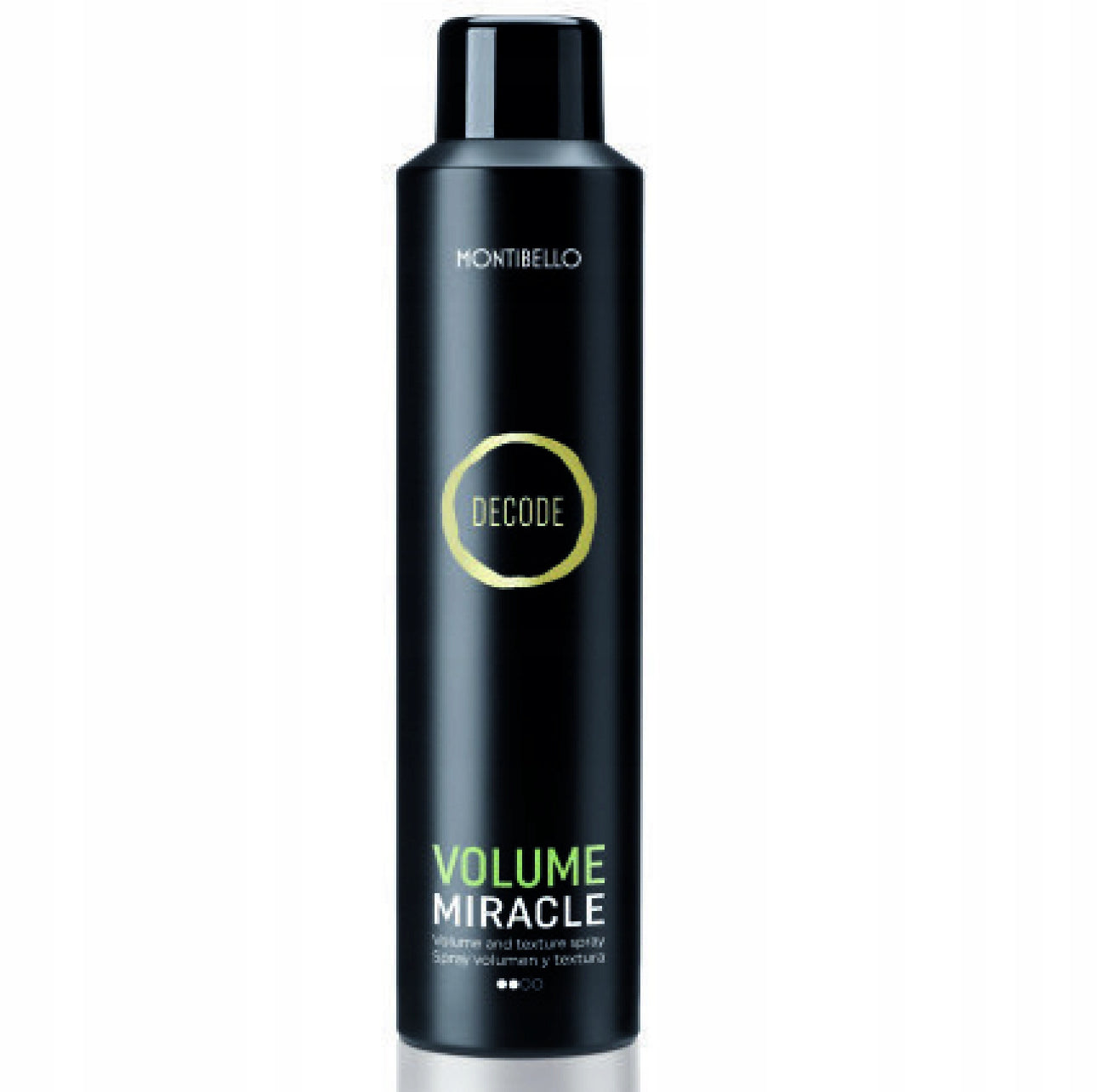 Montibello Decode Volume Miracle Spray 250ml – volumspray for tynt hår. Gir fylde, tekstur og medium hold. Perfekt for livløst hår som trenger ekstra løft. Profesjonell hårstyling for varig volum.