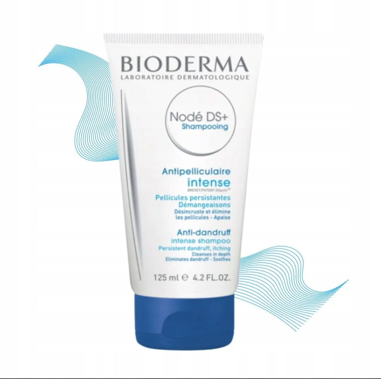 Bioderma Nodé DS+ Intensiv Sjampo 125ml – Effektiv sjampo mot vedvarende flass og kløe. Dermatologisk testet formel som beroliger irritert hodebunn og reduserer talgproduksjon. Perfekt for sensitiv og fet hodebunn.